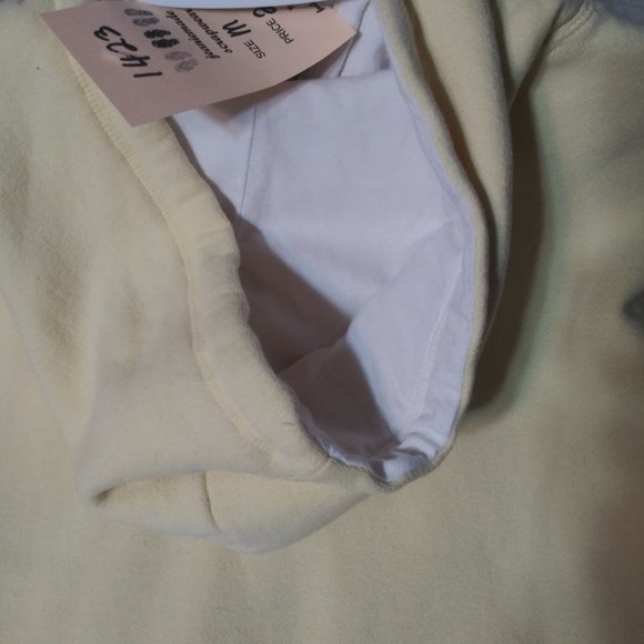 1423 Size Med./Large Aeropostale Yellow Upcycled Hoodie - Picture 5 of 6